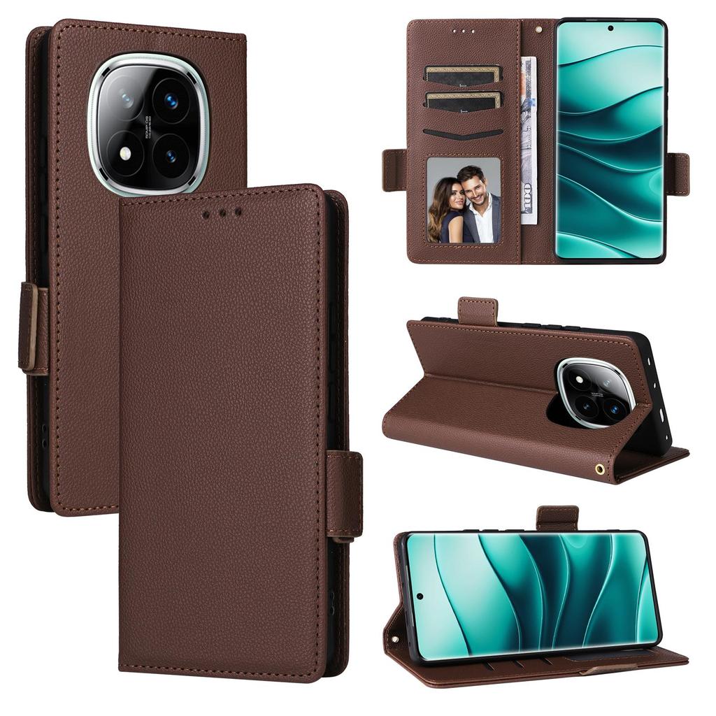 Leather Flip Cases For Xiaomi Redmi Note 14 Pro 4G Leather Case Shockproof Wallet Shockproof Bumper Flip Covers