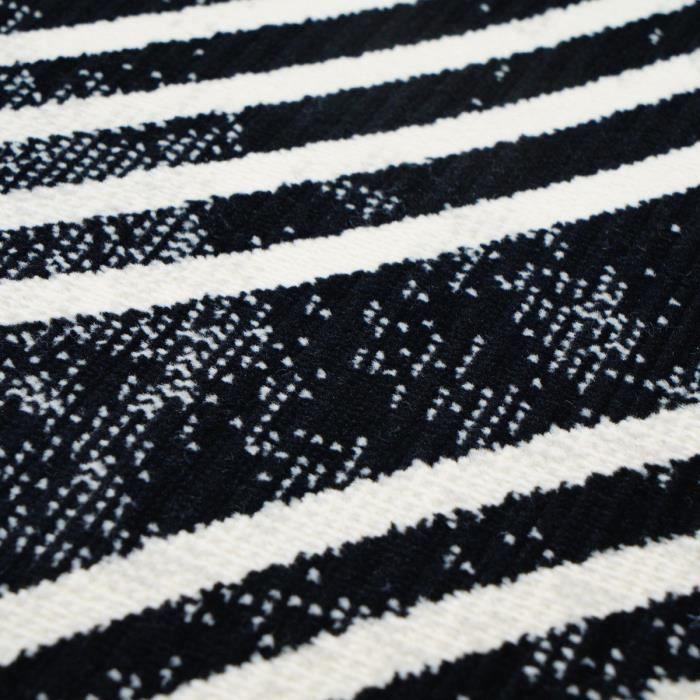 Modern Scandinavian Black Rug 190x240