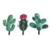 Cactus Flower Decor Insert Acrylic Simulation Cactus Decorative Ornament Stake Outdoor Art Plant