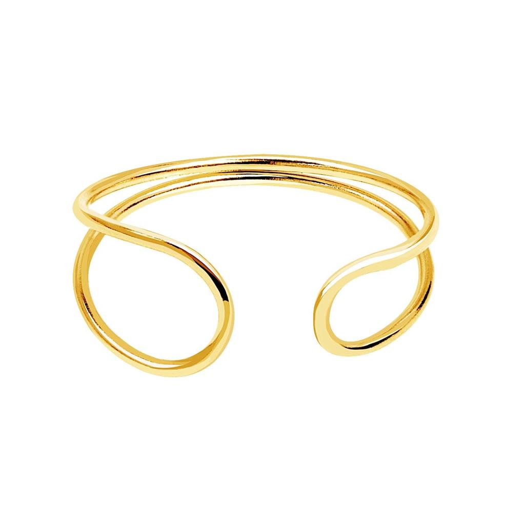 LARA Christie Infinity Ear Cuff, 18K Yellow Gold, le56-0002-yg