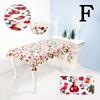 Christmas Disposable Tablecloth Tableware Christmas Decorations 2023 for Home Table Cover Navidad Natal Noel Gifts New Year 2024