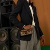Gucci Horsebit 1955 Messenger Bag With Horsebit Buckle Featuring An Aged Flower Logo Made Of Canvas
