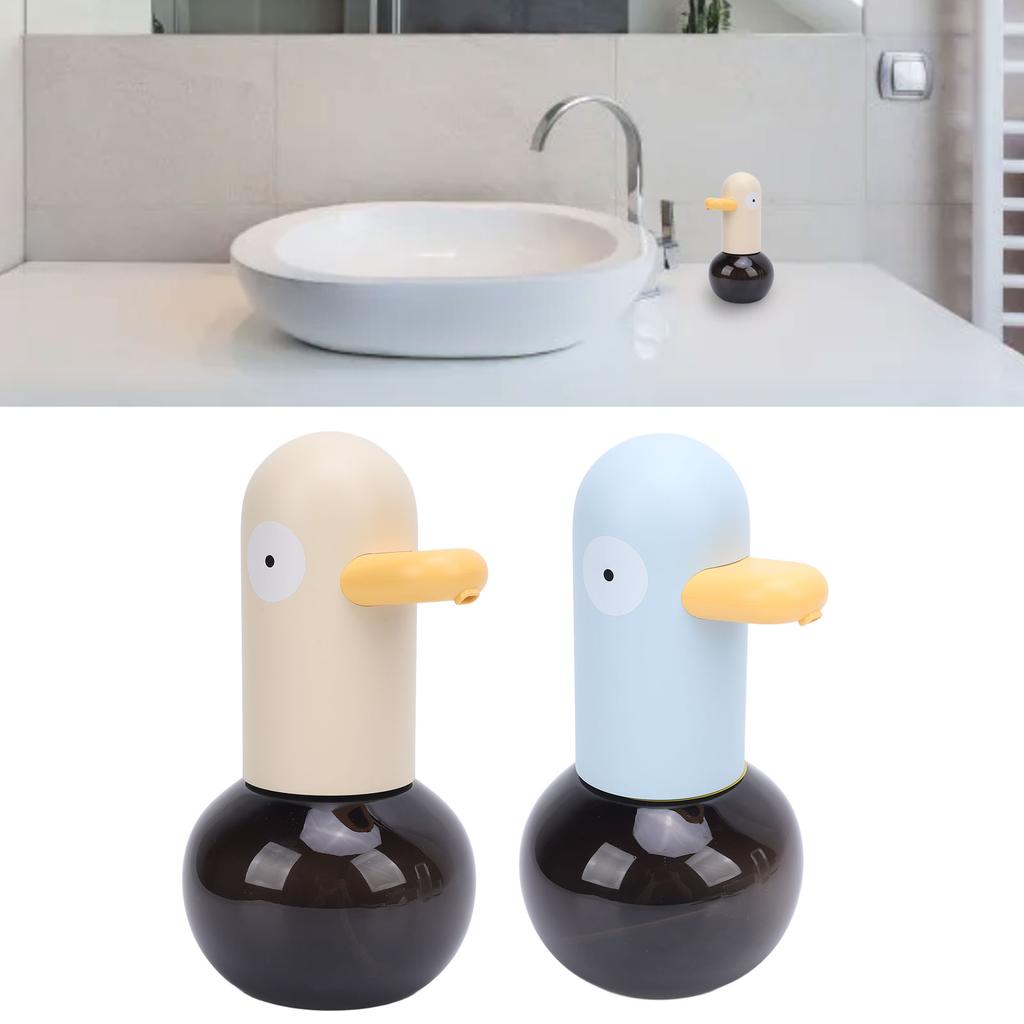 1Pc Automatic Foaming Soap Dispenser Cute Cartoon Duck Rechargeable Touchless Hand Soap Dispenser with Sensor for Bathroom