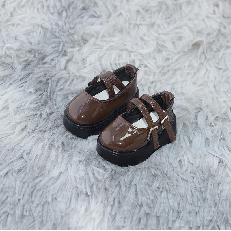 Available 4-point BJD Doll Shoes: 1/4 Scale High-Heeled Leather Shoes, Thick Style, MDD Doll Clothes Accessories