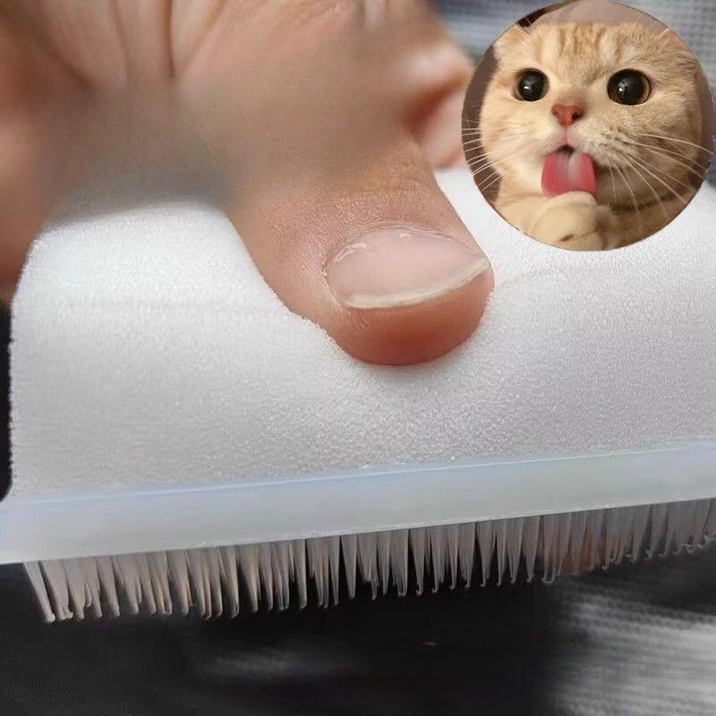 3pcs Cat Dog Hair Grooming Tongue Brush Massage Simulated Kitten Tongue Coating Loose Hair Removal Grooming Comb Cat Accessories