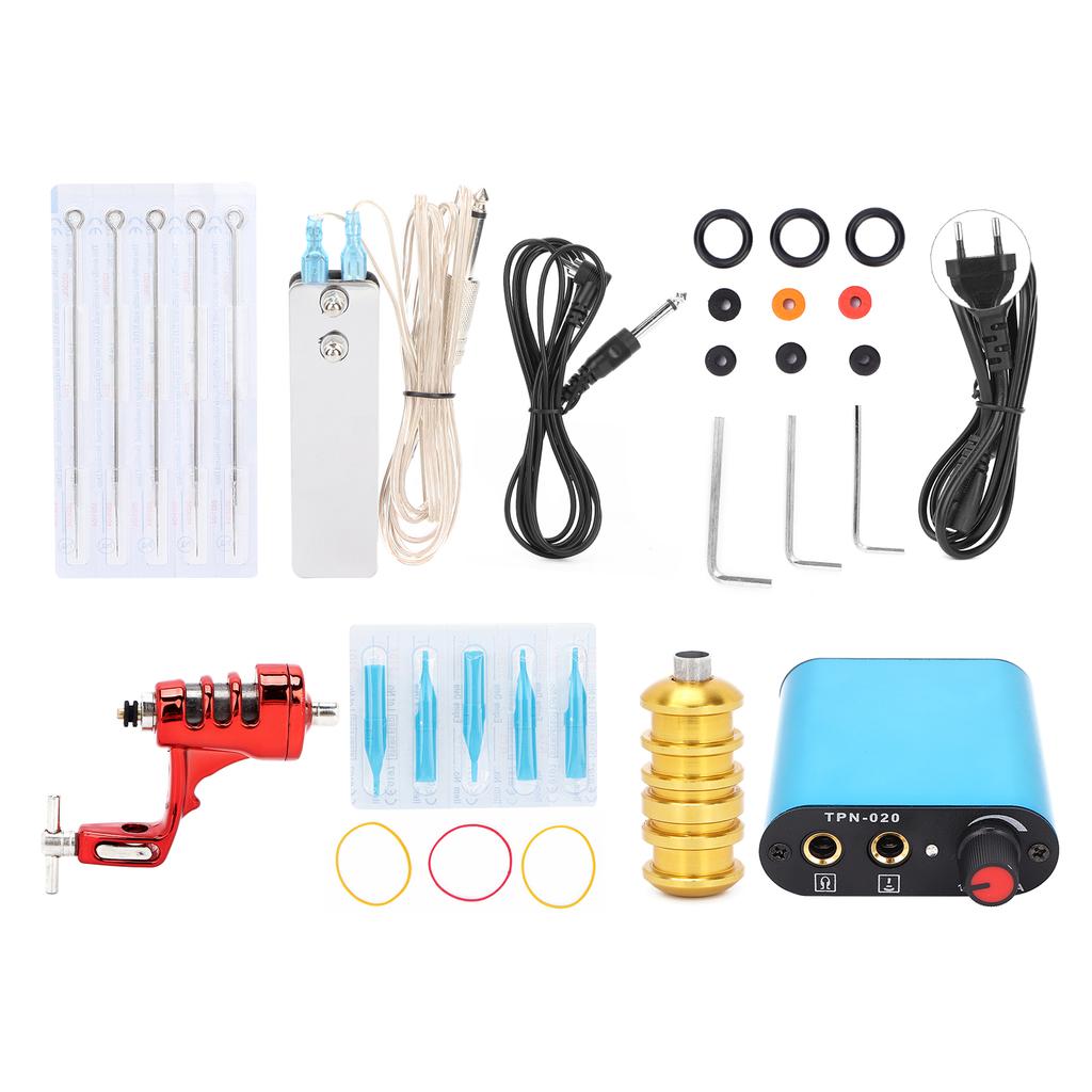 Tattoo Set Professional Coil Tatoo Machine Liner Shader Needle Kit Supply Tool SetEU Plug