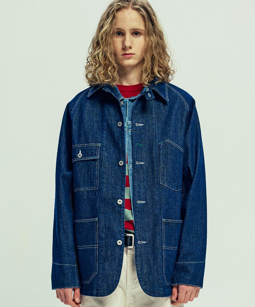 Knd Xau Denim Chore Jacket Indigo