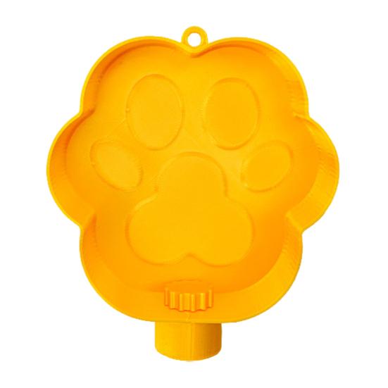 Travel Dog Water Bowl Plastic Pet Paw Design Drinking Bowl
