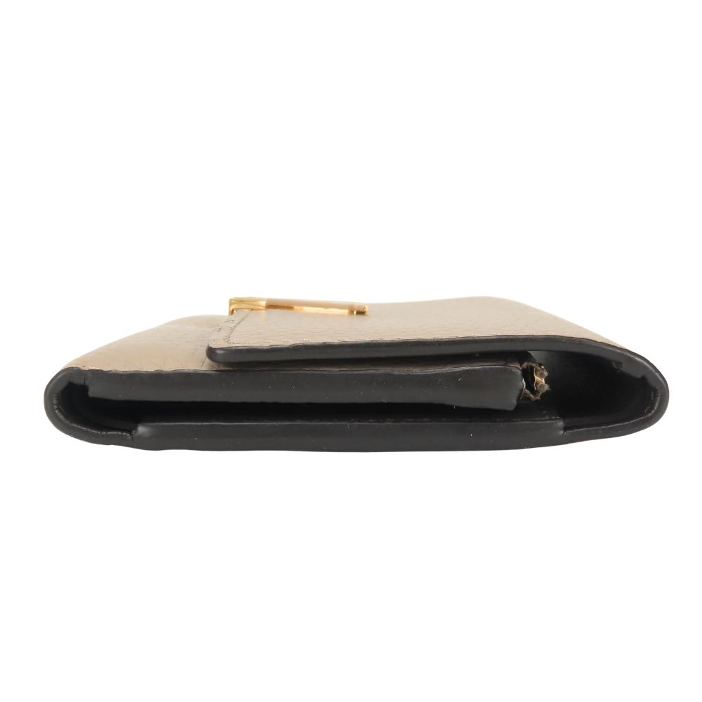 Used LOUIS VUITTON Tri-fold wallet Portefeuille Capsine M62159 compact Galle Grege LV logo