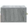 Wall Mounted Nightstand Gray Sonoma 35 x 35 x 20 cm