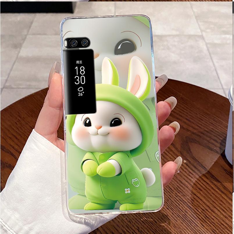 For Meizu Pro 7 Case Clear Luxury Cute Love Rabbit Funny Cool TPU Soft Silicone Phone Case For Meizu Pro 7 Plus Pro7 Back Cover