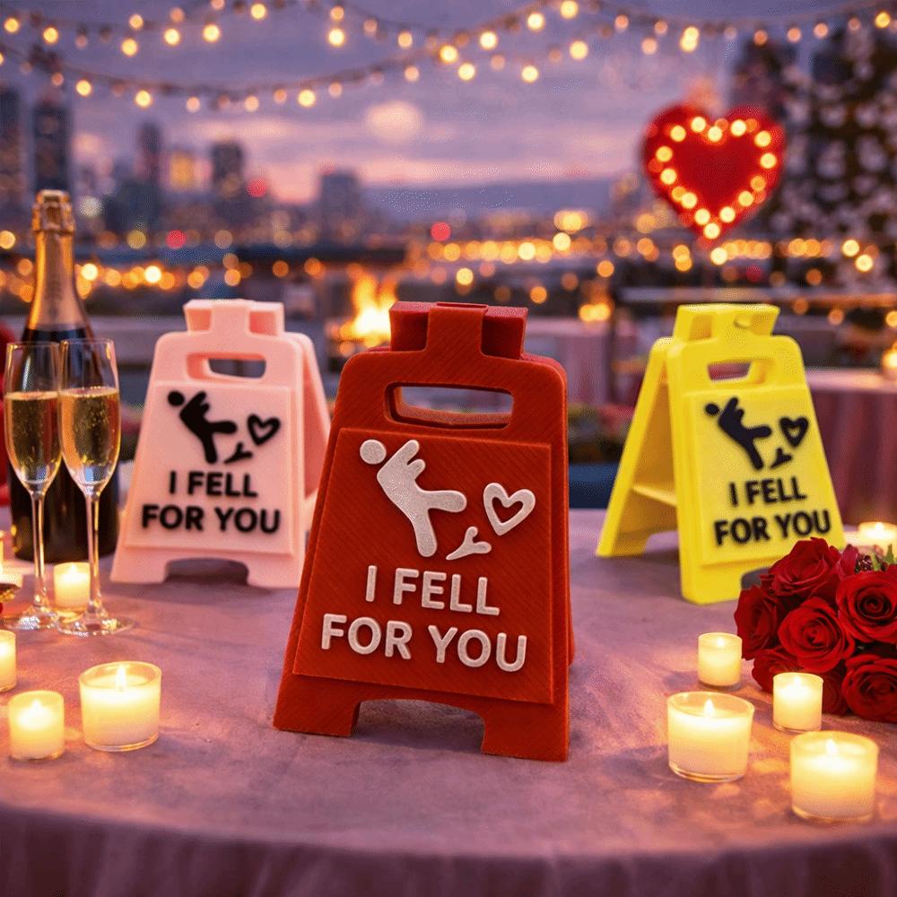 Desktop Ornament Falling In Love Signboard Mini Size Love Letter Romantic Sign  Spouse Gift