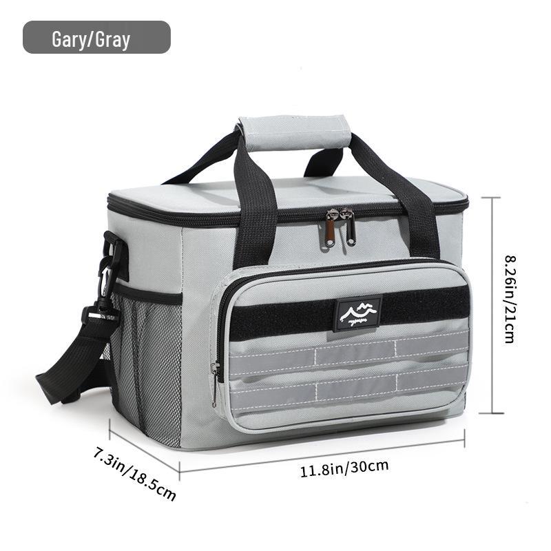 Portable Insulated Ice Bag for Outdoor Camping and Picnics - Large Capacity Lunch Bag