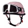 VGV Vintage Half Helmet Motorcycle Helmets Summer Cool Protective Glasses Man Women Boy Girl Light Cute Sunburn Protection