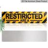 2D FLAT 1pc Restricted Area Sign Vintage Warning Aluminium Decorative Sign Wall Art Wall Decor Room Decor Home Decor Restaurant Decor Bar Decor Cafe