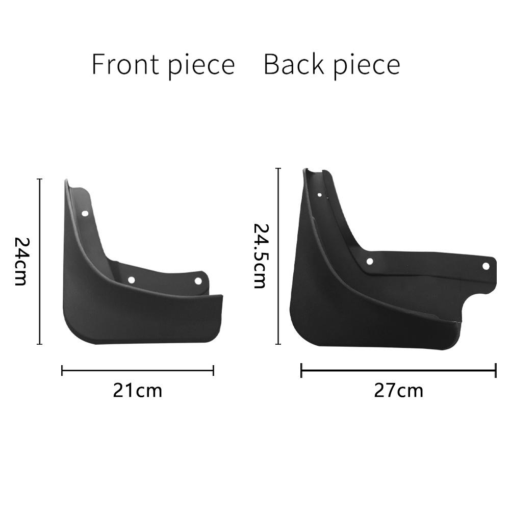 Original Type Mud Flaps for Tesla Model 3 Highland 2024 Soft Mudflap Guards Front Wheel Fender MudGuard Accessories