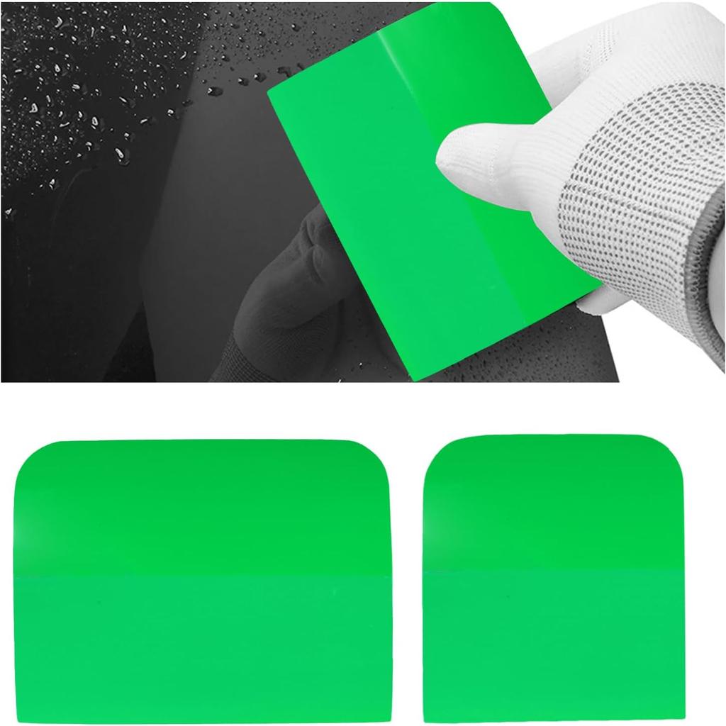 2 PCS PPF Squeegee, TPU Coating Anti-Scratch Window Tint Squeegee Water Remover Scraper, Soft Silicone Rubber Squeegee for Vinyl Wrap Protection