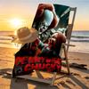 Bride of Chucky Print Beach Towel Design, Soft, Lightweight. for Home Bathroom, Spa, Pool, Yoga, Surfing, Camping, Gift for Family, Friend