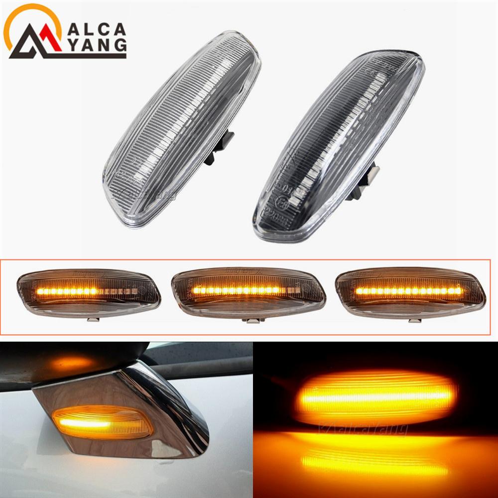 1 Pair For Citroen C3 C4 C5 DS3 DS4 For Peugeot 207 308 3008 5008 RCZ Dynamic LED Side Marker Lights Turn Signal Light Blinker