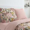 Parure de Lit - 260 x 240 cm - Coton Imprimé Floral Champêtre Rose Poudré - TODAY SUNSHINE
