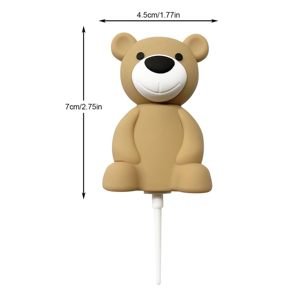 33Pcs Balls Cake Decorations 3D Bear Balls Cake Toppers for Boy Girl Baby Shower Birthday Gender Reveal Wedding Party Supplies