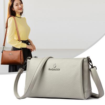 Damen Umhängetasche Damenmode Mama-Tasche Mehrschichtig Großes Fassungsvermögen Ältere Schulter-Umhängetasche