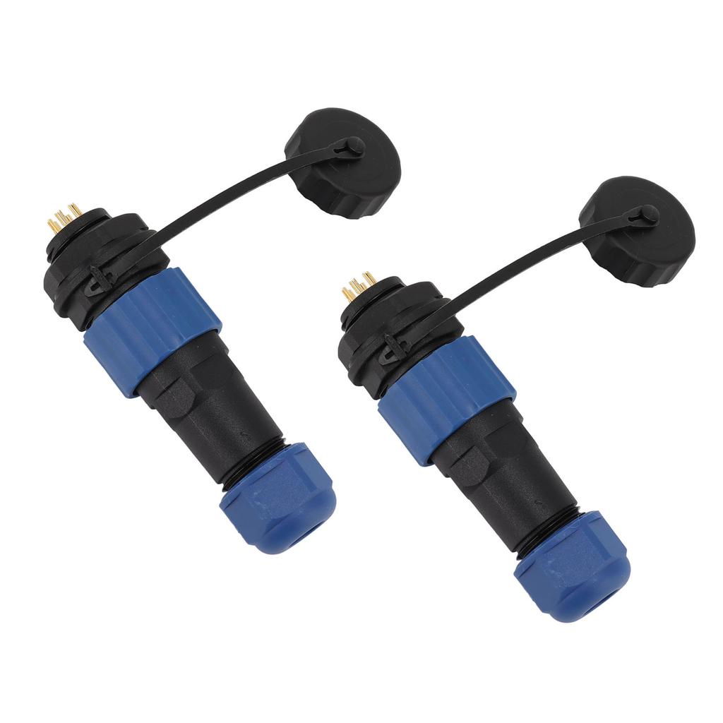 2Pcs SD16 IP68 Waterproof Aviation Connector SD16 Female Plug Male Socket G3/8 Thread SD16 6Pin