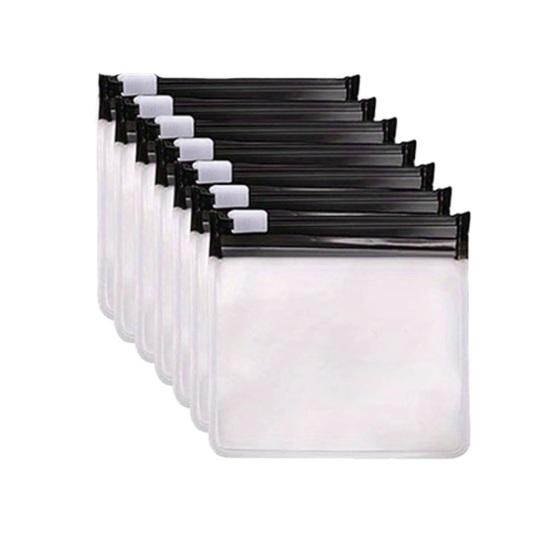 7Pcs Pill Organizer Storage Bag Set BPA Free Transparent Design Waterproof Reusable Self Sealing Medicine Bags