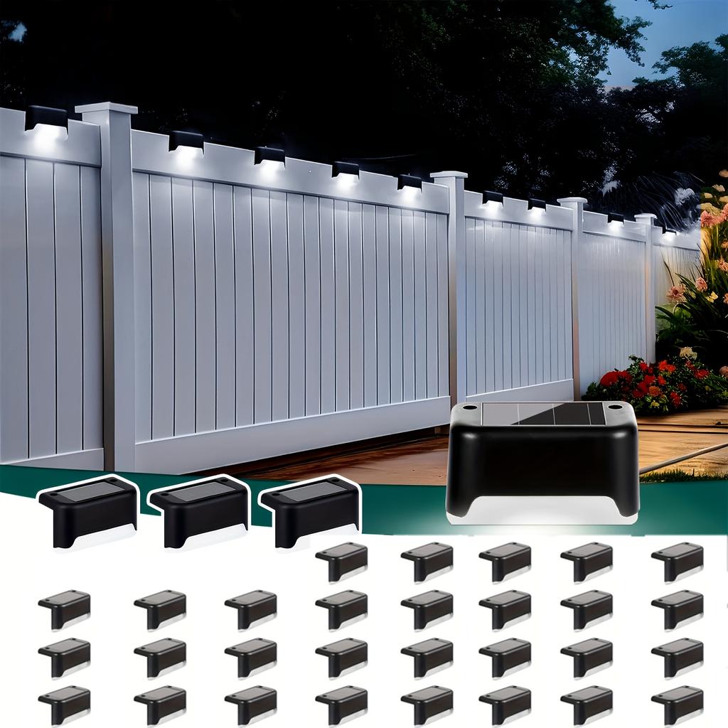 Solar Step Light, Outdoor Step Light, LED Solar Light For Outdoor Stairs, Steps, Fences, Terraces, Yards, Railings, Garden Backyards And Paths