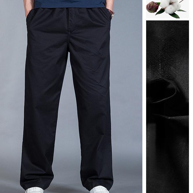 

Новые мужские комбинезоны, свободные прямые летние повседневные брюки для тренировок на открытом воздухе, спортивные брюки из хлопка, удобные брюки 5XL чёрный