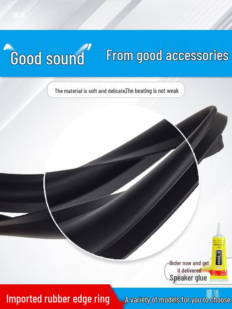 Audio Speaker Rubber Edge Repair Rings: 3/4/5/6.5/8/10/12 Inch Replacement