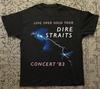 Vzácne koncertné tričko Dire Straits 83 Bavlna Čierne S až 5XL Darček Pre fanúšikov Unisex Tričko
