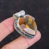 Faceted Whiskey Topaz Pendant 925 Sterling Silver Pendant Wonderful Vintage Jewelry Handmade Pendant Genuine Gemstone Pendant Gifts For Her