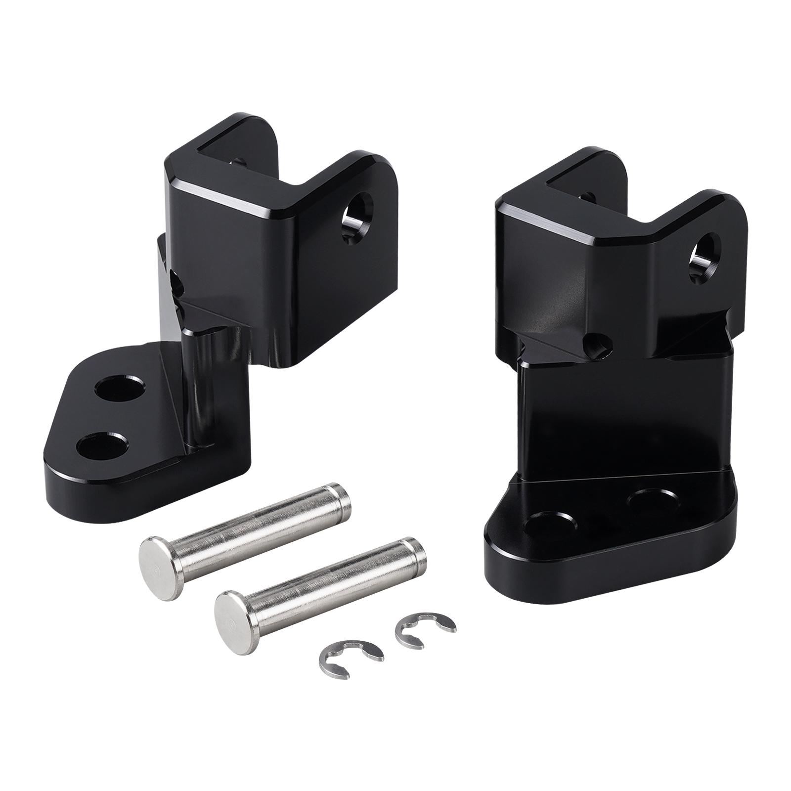 NICECNC For Kawasaki KLR650 1987-2018 Motorcycle Footpeg Lowering Kit Foot Peg Lowering Brackets KLR 650 2017 2016 2015 2014 13 чёрный