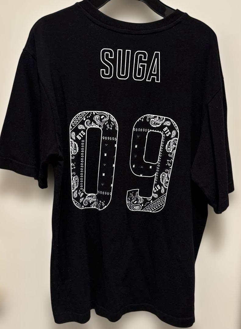 

[USED] Anonymous Shipping BTS TEAM T-Shirt SUGA & Yoongi Size Small Black
