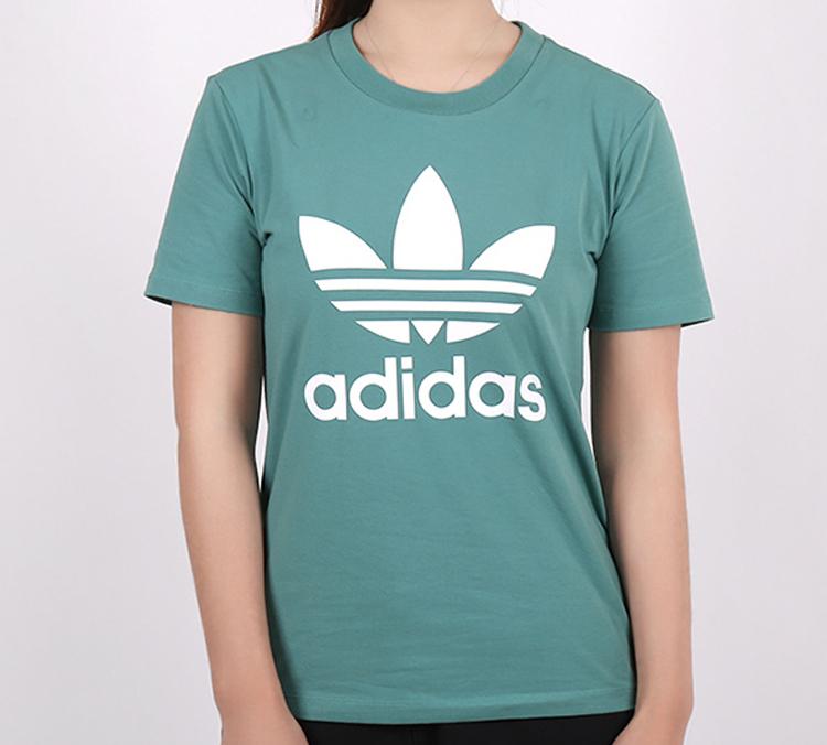 Adidas Originals Set in Sleeve T Shirt Women's Future Aqua Green FM3300