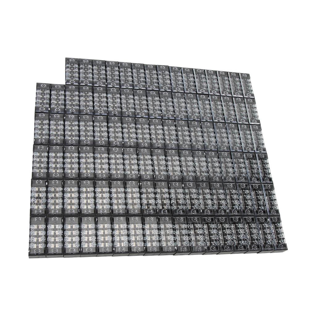 100Pcs 15A 600V TB‑1504L Terminal Block Copper Link Column 4 Sections Power Terminal Block