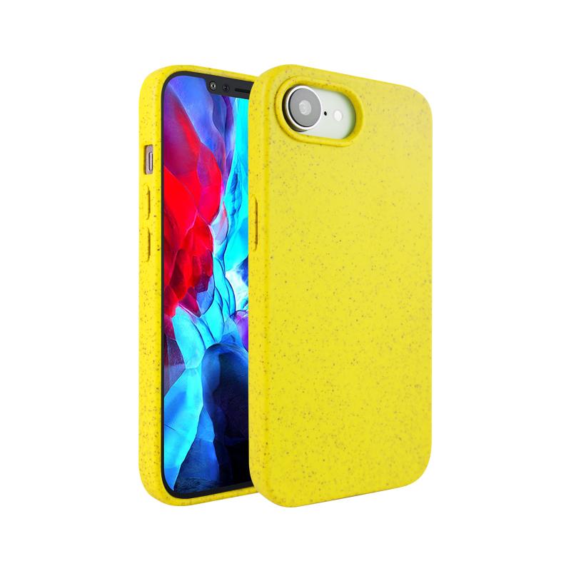 

Fashion Wheat Straw Silicone Soft Case For iPhone 17 Air 16E 16 15 14 13 12 11 Pro Max Plus Eco-friendly Shockproof Matte Cover For iPhone 17
