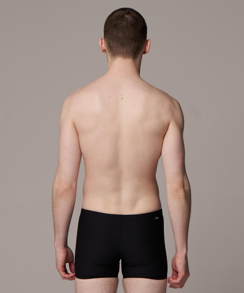 Laelliseupocheu [Osmq709 Blk] Solid Square Men'S Swimsuit Black