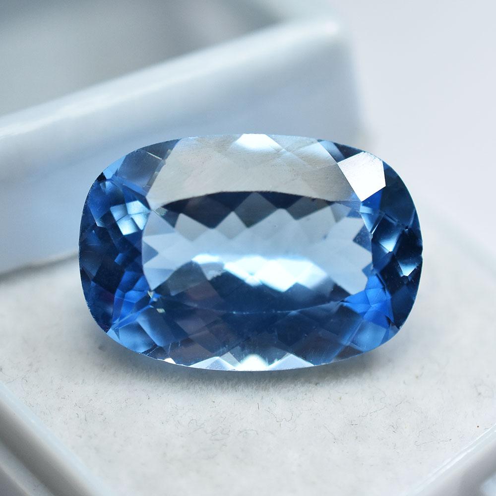 Natural Blue Sapphire Loose Gemstone 22 Ct Cushion Cut Gift for Her September Birthday Birthstone