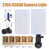 Multi-Color LED Camera Light for Video Recording and Streaming with 2000mAh Battery and 96 LED Beads LED Camera Fill Light