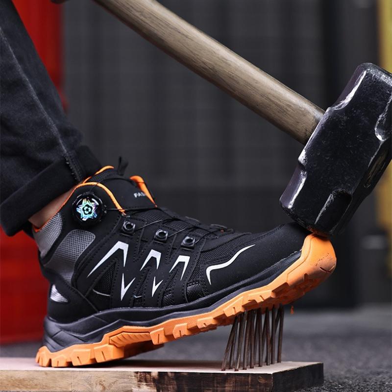 New Safety Boots Men Work Indestructible Shoes Sneakers Steel Toe Protective Boots Anti-smash Anti-puncture Work Tactical Boots