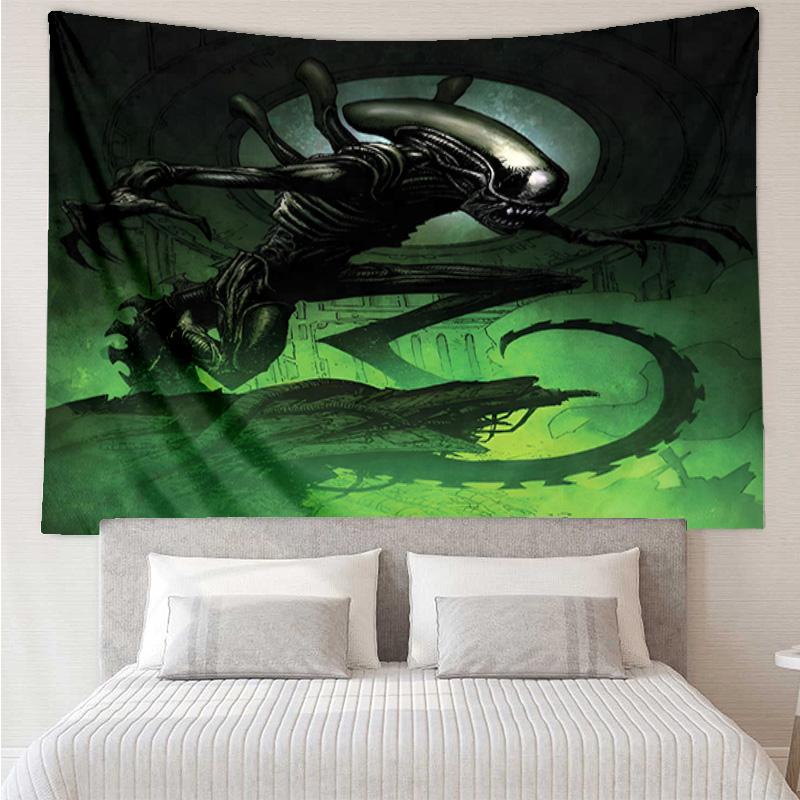 Alien Ornate Frame Quick-Dry Tapestry Hanging for Bedroom,Livingroom, Playroom,Decor Art Room Wall Tapestry Holiday and Birthday Gifts