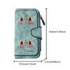 Christmas Decorative Printed Long Wallet Multifunctional Portable Coin Purse With Clasp Large Capacity Clutch Bag Suitable For Daily Commuting Fun