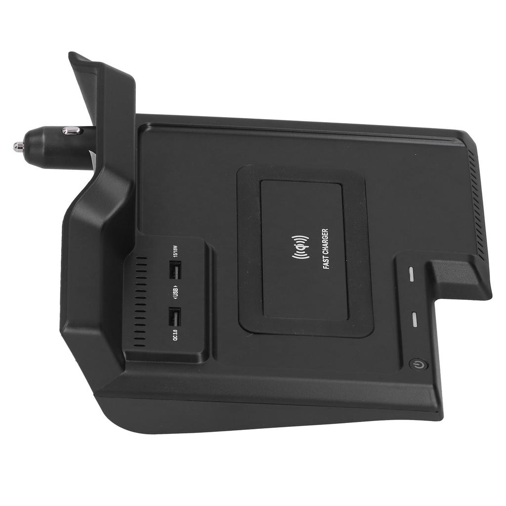 15W Car Wireless Charger QI Fast Charging Phone Holder 2 QC3.0 USB Ports Fit for Avalon 2019 2020