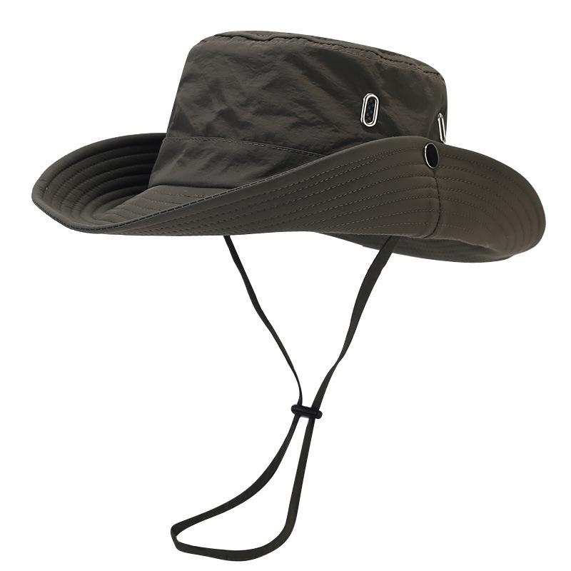 Men's Quick-Drying Wide Brim Hat for Fishing, Camping, Hiking, and Mountaineering
