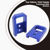 Pair T6061 Aluminum Front Tow Hooks Visibility Enhanced Tow Hooks Strong Front Tow Hook Upgrades for Multiple Vehicle
