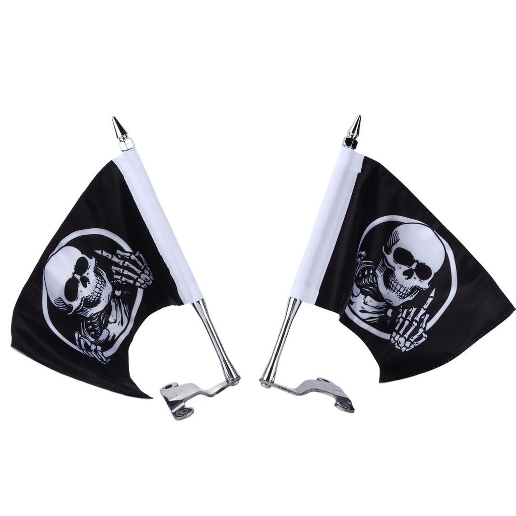Kit de Montagem de Mastro de Bandeira para Tampa do Porta-Malas com Bandeira de Caveira L R Substituição para Gold Wing Tour DCT 2018?2020
