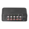 Stereo Sound Mixer 4 Channel RCA Input and Output Mini Stereo Mixer with Separate Volume Controls for Headphones