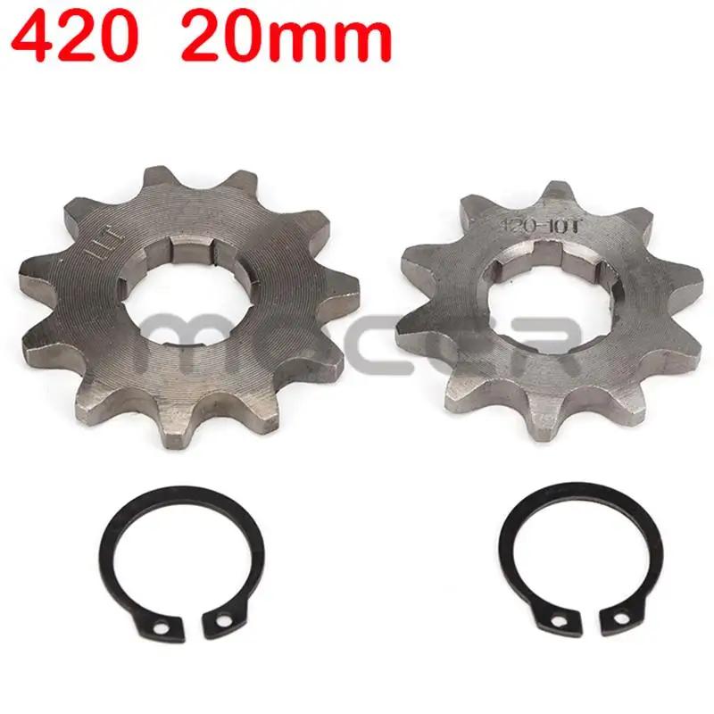 420#20MM 10 11 12 13 14 15 16 17 18 19T Toothed Sprocket&Fixed Plate Lock for 50-125cc Motorcycle Pit Dirt Bike ATV Go Kart Quad